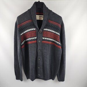 Urban Pipeline Sweater Mens XXL Gray Multi Grandpa Dad Cardigan